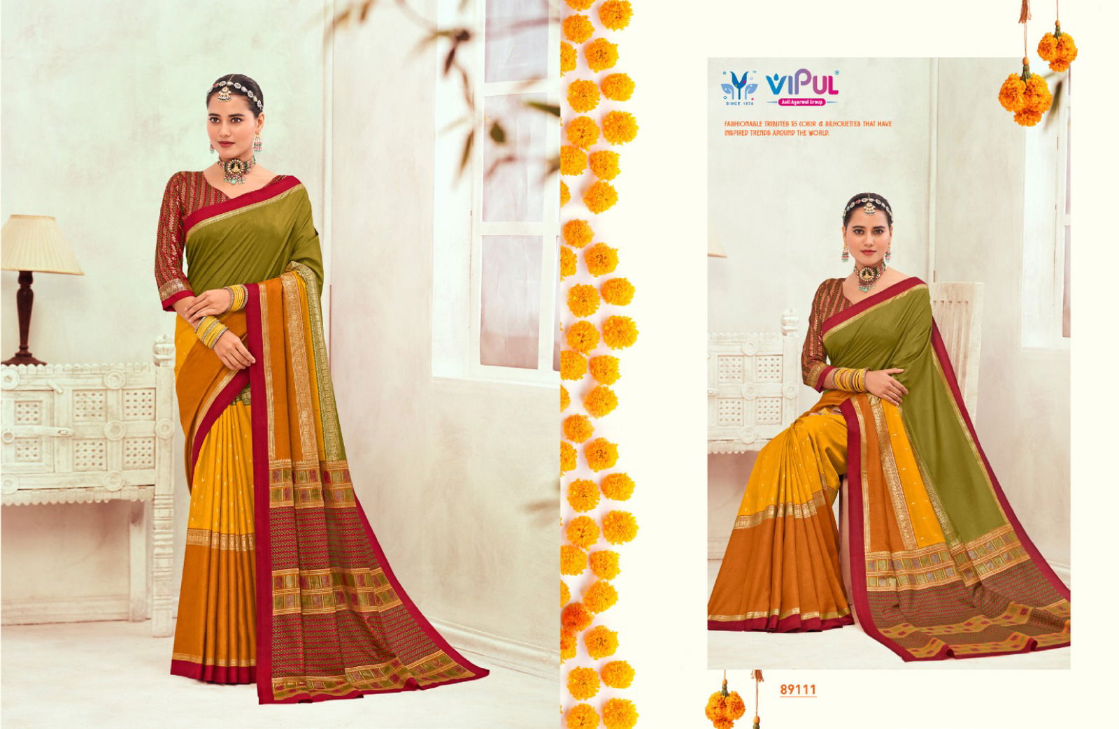 Gulmarg Silk Vol 6 By Vipul Soft Silk Saree Wholesale Market In Surat
